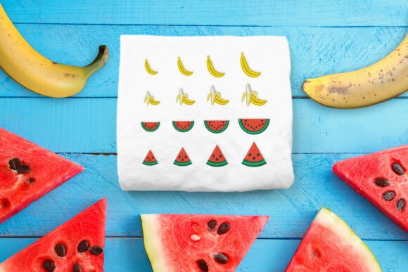 Banana Watermelon Micro Embroidery Set