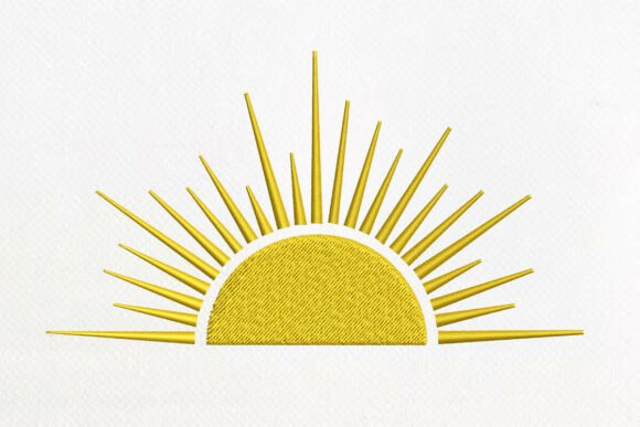 Boho Sun Embroidery Design
