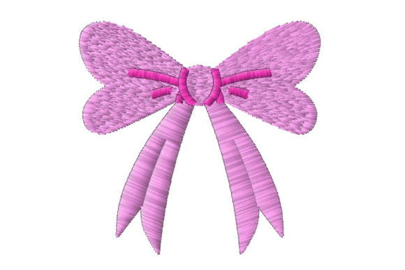 Creative Bow Embroidery Design