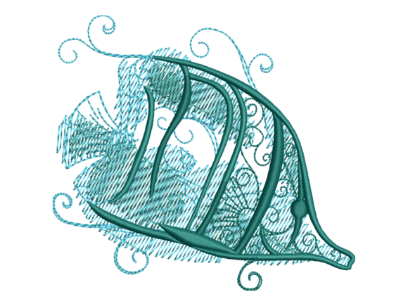 Decorative Fish Embroidery