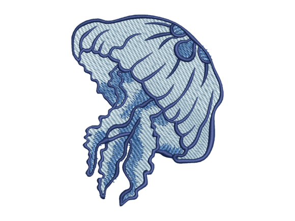 Ocean Jellyfish Embroidery