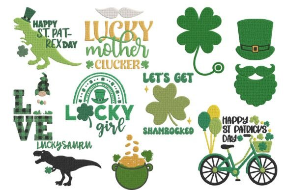 St Patrick’s Day Lucky Embroidery Bundle