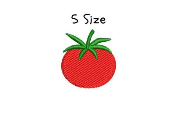 Tomato Embroidery Design